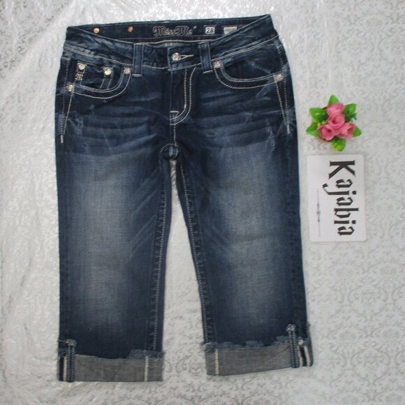 MISS ME Bermuda Denim Shorts Size 28
